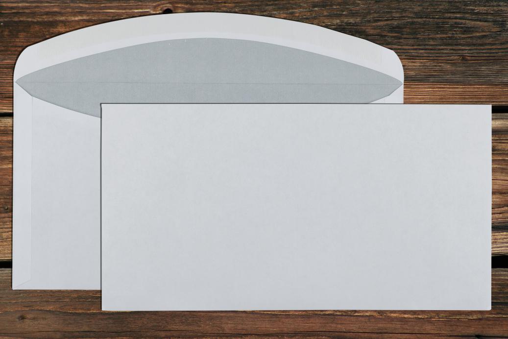 Kuvertierhüllen KO 125x235 mm Nassklebend Weiß 80 g/qm